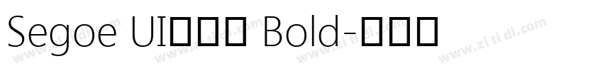 Segoe UI兰亭黑 Bold字体转换